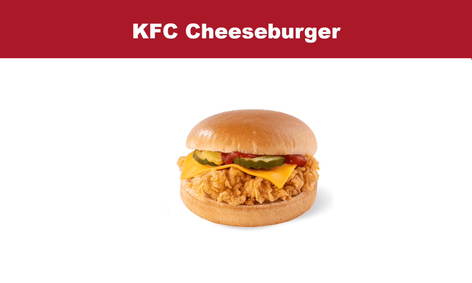 KFC Cheeseburger