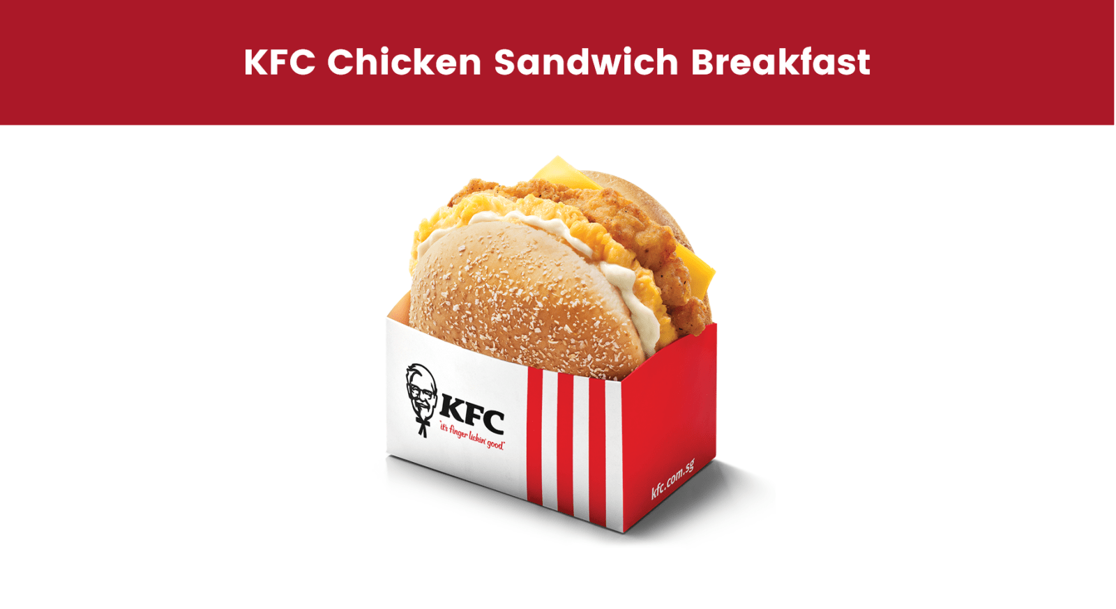 KFC Chicken Sandwich Breakfast