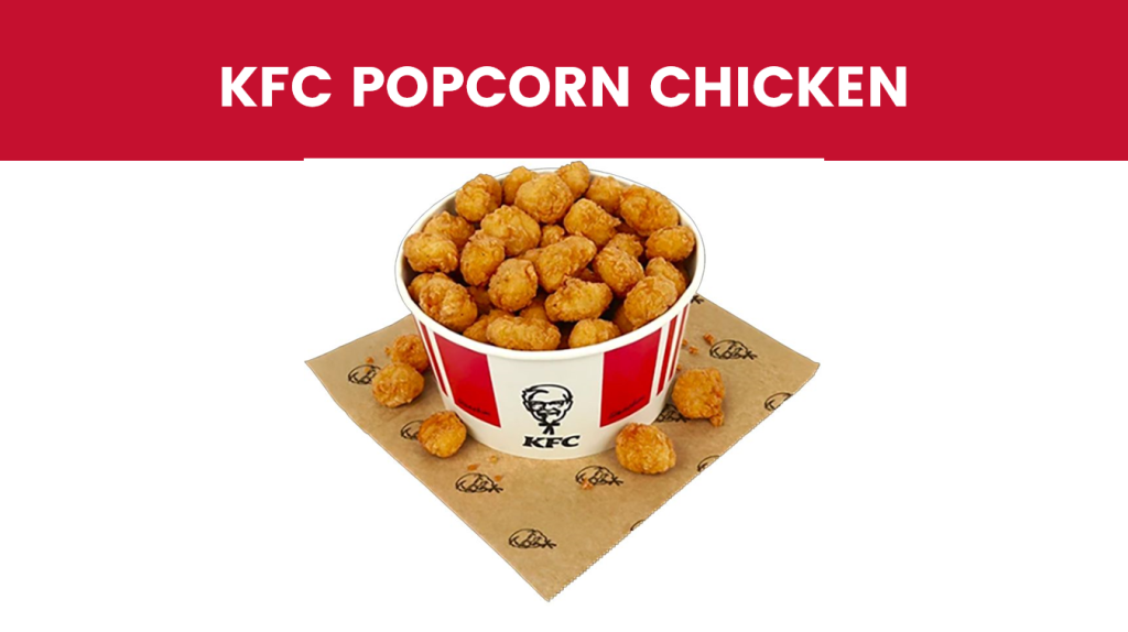 New KFC Popcorn Chicken KFC Menu 2023