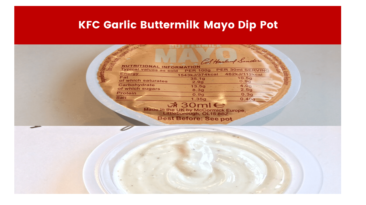 KFC Garlic Buttermilk Mayo Dip Pot